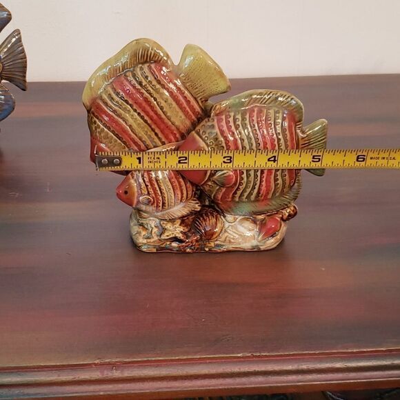 Lot of 4 Colorful Tropical Fish Figurines - Picture 12 of 13